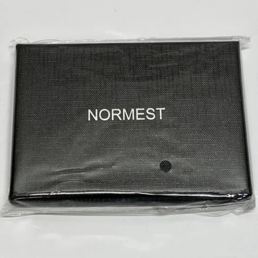 AirTag Wallet Minimalist Slim ID Credit Card Holder Men's Brown Leather Normest